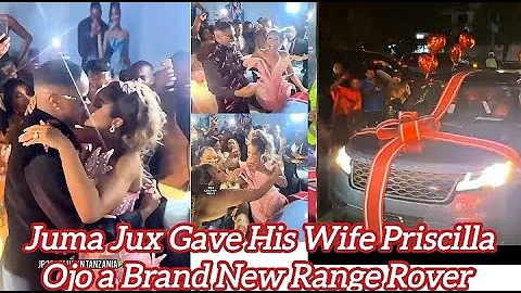 Juma Jux Gave His Wife Priscilla Ojo a Brand New Range Rover as a Wedding Gift #jux #priscillaojo