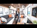 Beautiful Raised Roof Bus Conversion Tiny House - $20k Apartment On Wheels