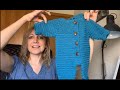 Buzo/Mameluco/Enterito de bebé a crochet. Crochet baby romper