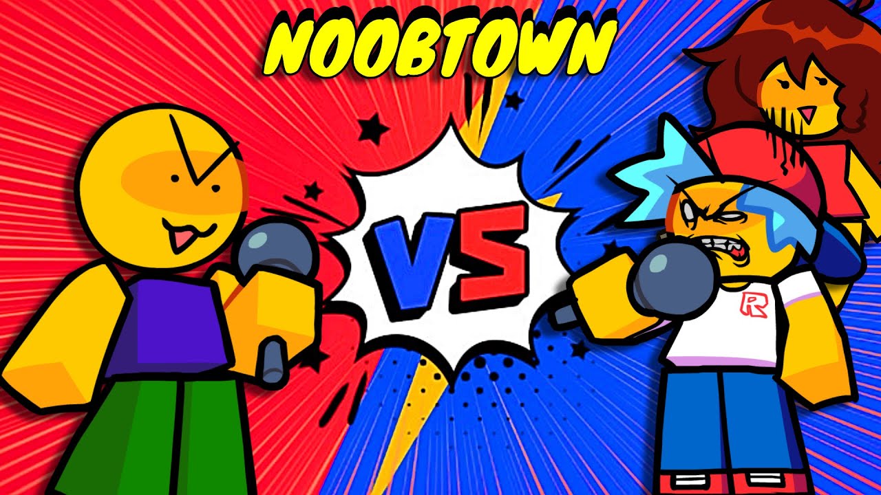 FNF NOOB TOWN #roblox #noob - YouTube