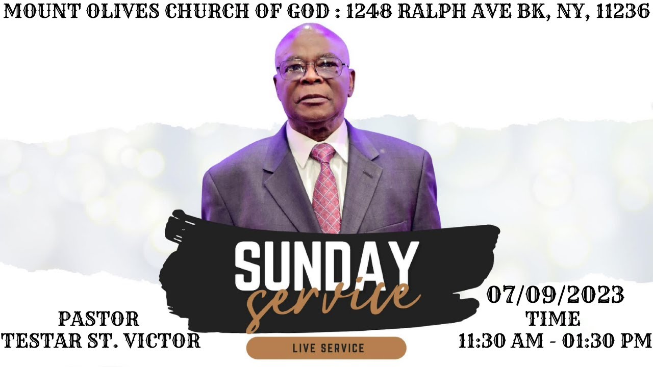 ÉGLISE DE DIEU MONT DES OLIVIERS; CULTE DU DIMANCHE 07/09/2023 YouTube