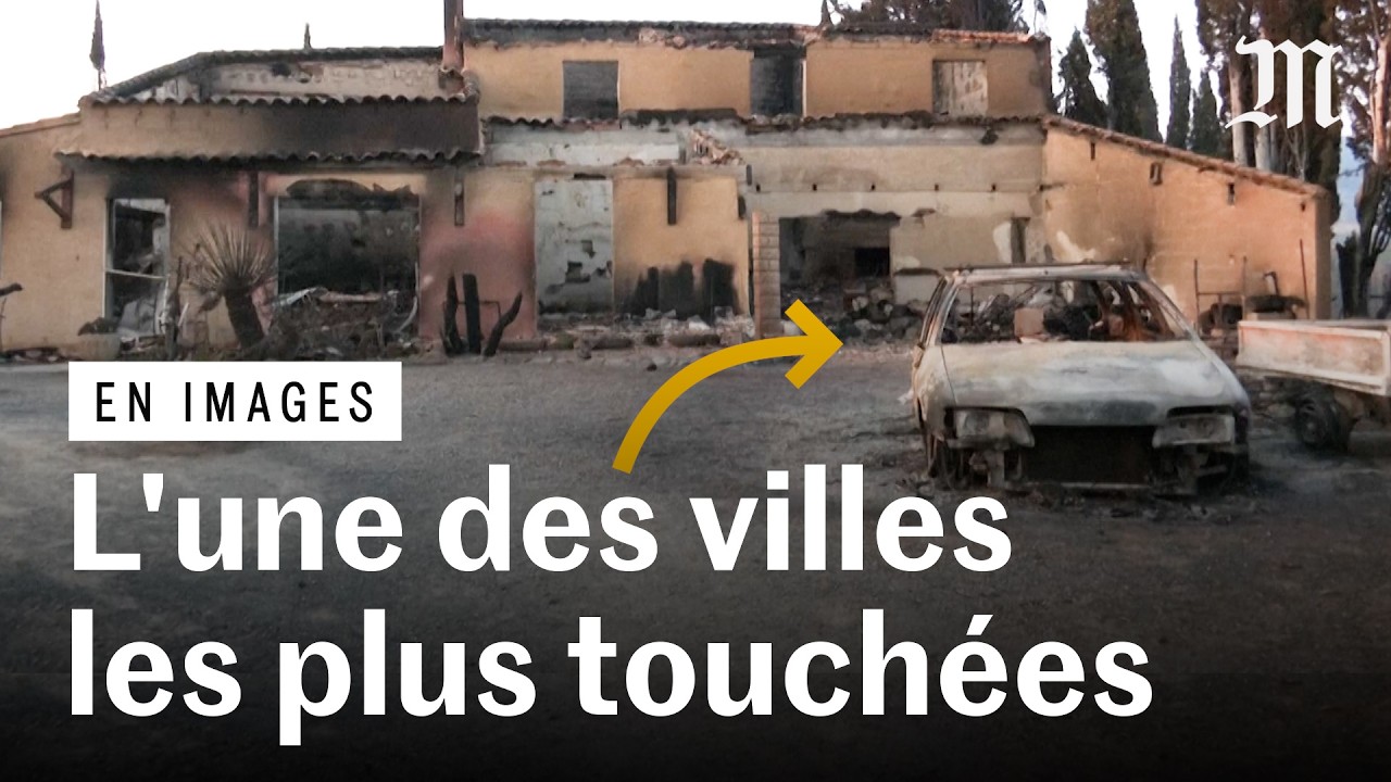 Incendie dans l'Aude : les habitants constatent les dégâts dans l'une des villes les plus touchées