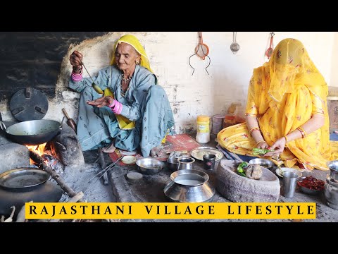 आज हम कौन से गांव आये..?? राजस्थानी गांव का Routine Vlog | आरुष की मस्ती - गीता 