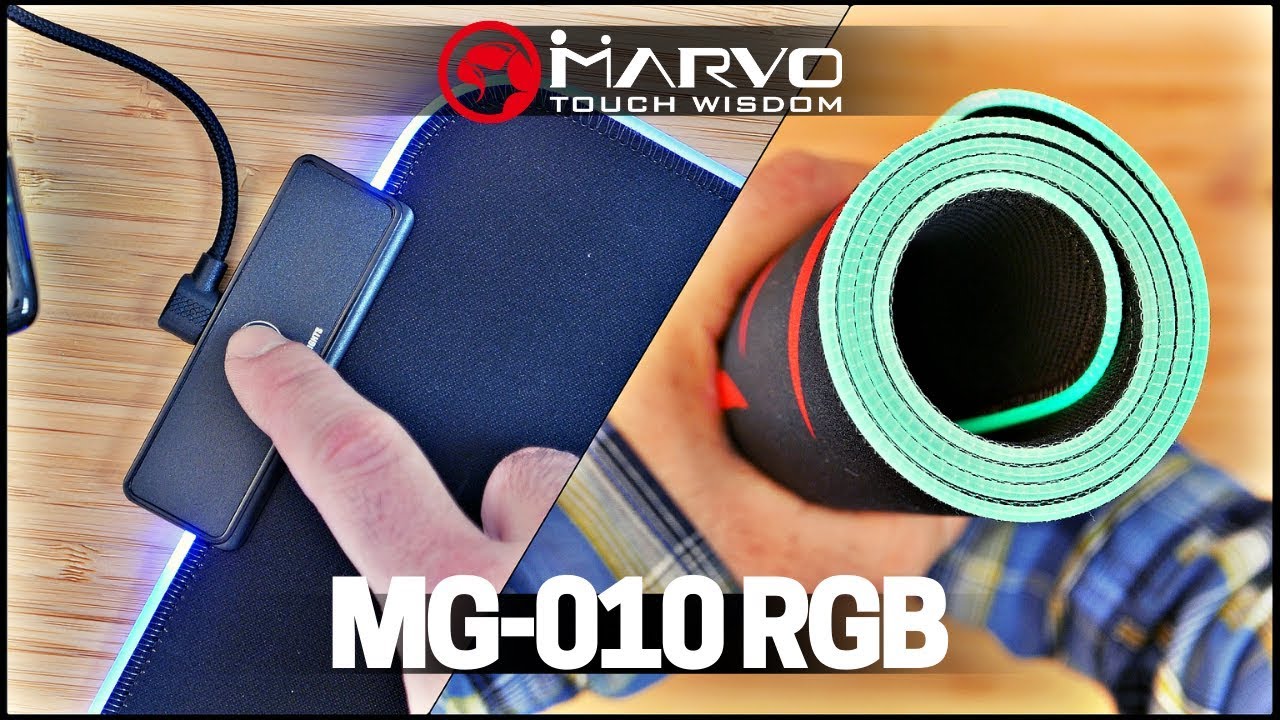 Tapis de souris MARVO MG010 Gamer LED RGB - Taille Extra Large