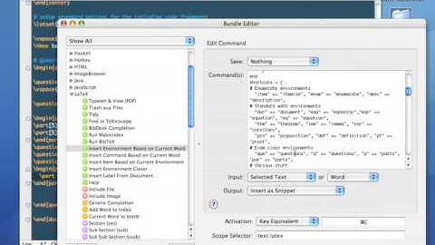 TextMate: LaTeX part 1