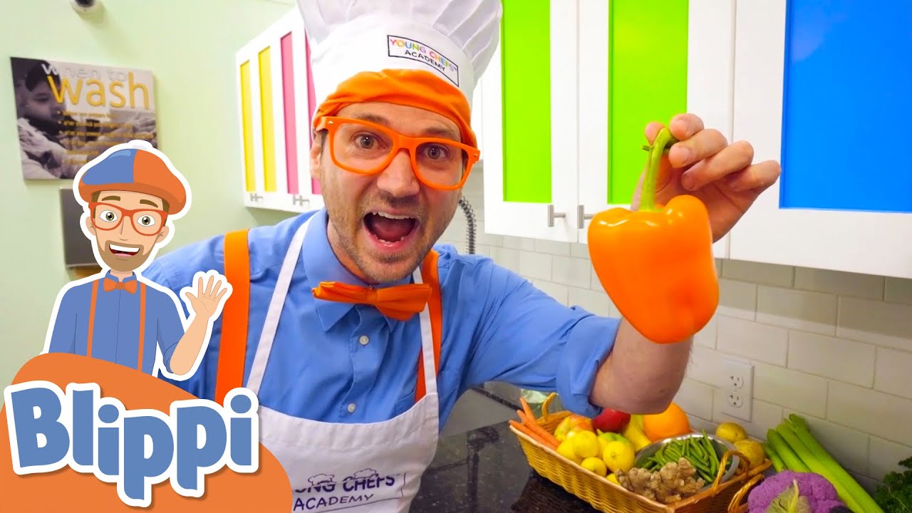 Learn to Cook With Blippi! | Yummy Vegetable Treats For Kids ...