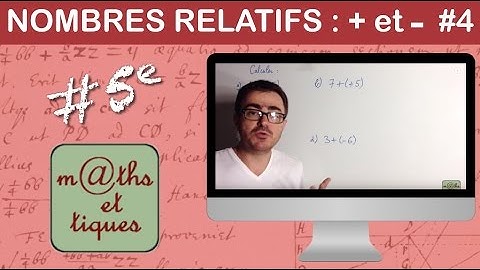 Effectuer des additions et soustractions de nombres relatifs (4) - Cinquième