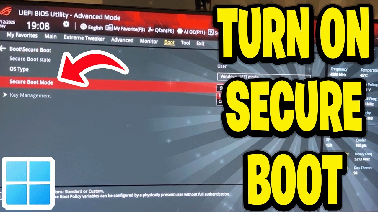 How To Turn On Secure Boot Windows 11 - YouTube