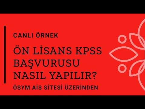 KPSS ÖNLİSANS BAŞVURU İŞLEMİ NASIL YAPILIR?