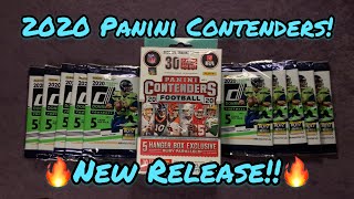 New Release! 2020 Panini Contenders Football Hanger Box & 2020 Donruss Dollar Tree Packs! First Look