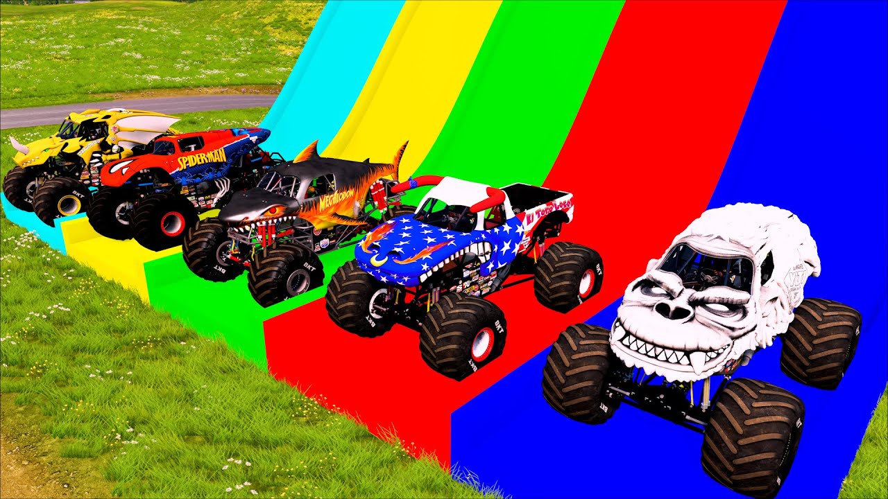 Транспорт для монстр-траков BeamNG Drive #155x27