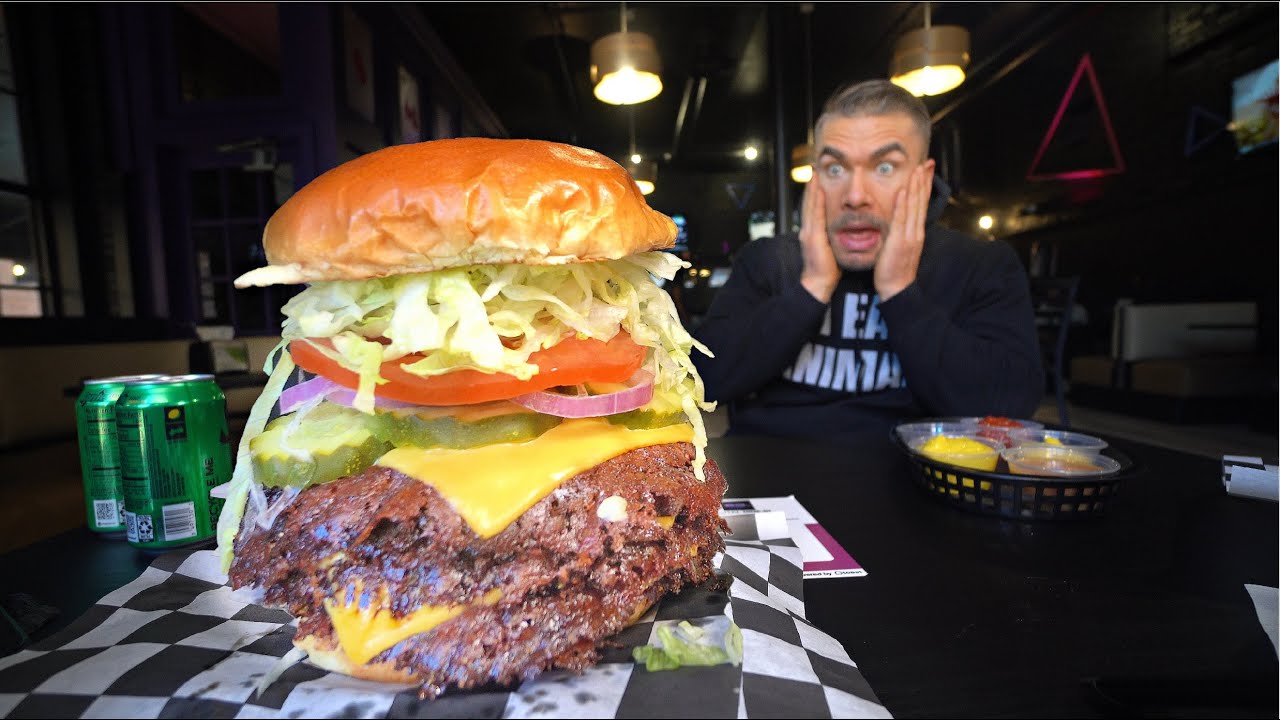 NO ONE HAS EVER FINISHED THIS GIANT AMERICAN SMASH BURGER | Joel Hansen