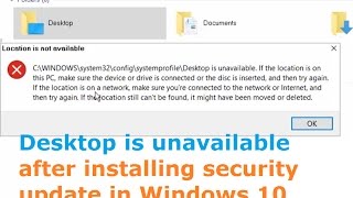 windows 10 update desktop unavailable windows 10 update desktop unavailable