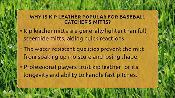 Why Is Kip Leather Popular For Baseball Catcher
