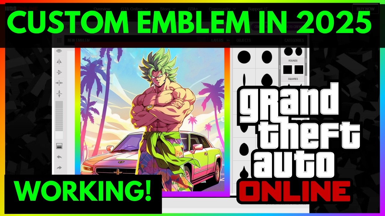 GTA 5 ONLINE HOW TO GET ANY CUSTOM EMBLEM IN 2025 YouTube 