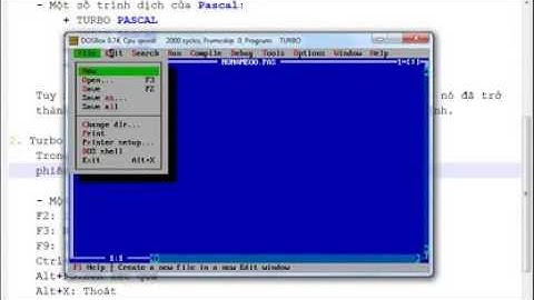 Lập trình Pascal  Bài 1   Tong quan ve ngon ngu lap trinh pascal