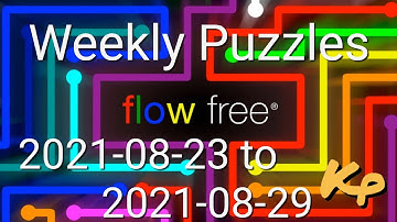 Flow Free - Weekly Puzzles - Interval Challenge - 2021-08-23 to 29 - August 23rd to 29th 2021