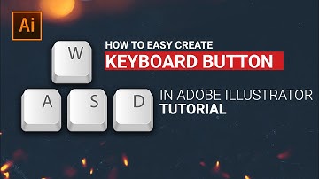 How to Easy create Keyboard Button in Vector | Adobe Illustrator CC Tutorial