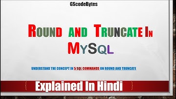 Round and truncate in MySql