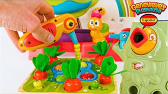 El mejor video de aprendizaje con juguetes para niños. ¡Aprenda los colores y a contar en el jardín!