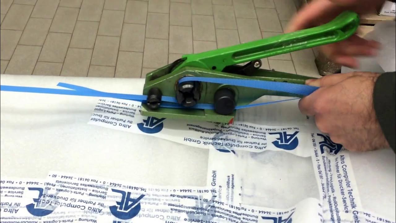 Tutorial Palette mit Umreifungsband und Bandspanner sichern YouTube