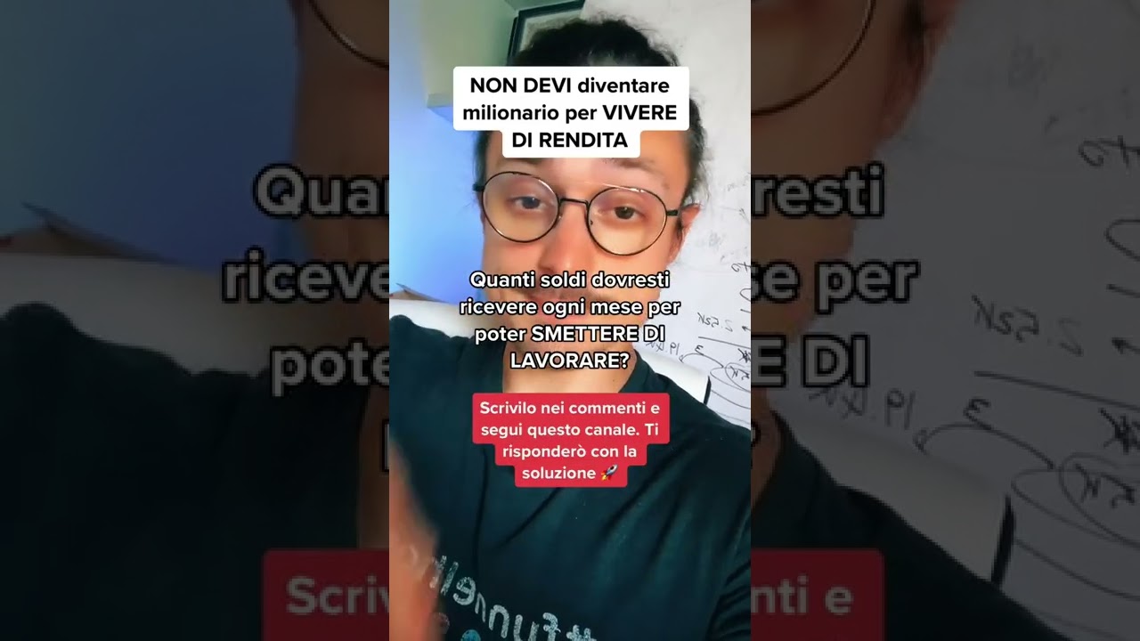 Se non lo sai, l’ho spiegato in un video su YT: ALESSANDRO PICCOLI
