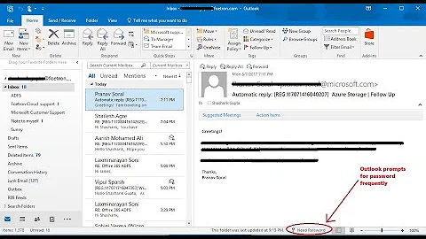Windows 7,8,10: Need Password issue in Outlook Windows - Step by step