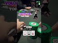 Poker is when you hit top pair and still need to fold #livepoker #pokerlife #pokerplayer #pokerface