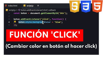 Cómo Cambiar el COLOR de un BOTÓN al hacer Click con HTML, CSS y JAVASCRIPT