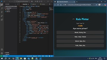 🎮 Buat Aplikasi Kuis Kode html css js ChatGPT