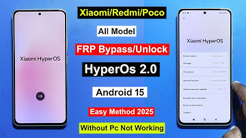 Xiaomi/Redmi/Poco HyperOs 2.0 FRP Bypass Android 15 | Gmail Lock Remove HyperOs 2.0| HyperOs 2.0 FRP