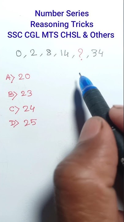 Number Series In Hindi Reasoning Tricks For SSC CGL MTS CHSL ssc number-series-in-hindi-fastest-fast-way-for-bank-ssc-railway-youtube