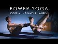 12min power yoga core abs workout with travis eliot  lauren eckstrom  inner dimension tv