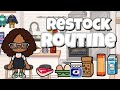 Young Adult Fridge Restock Routine🧈 | Toca life world
