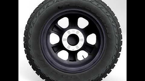 3D Model of Off Road wheel and tire 2