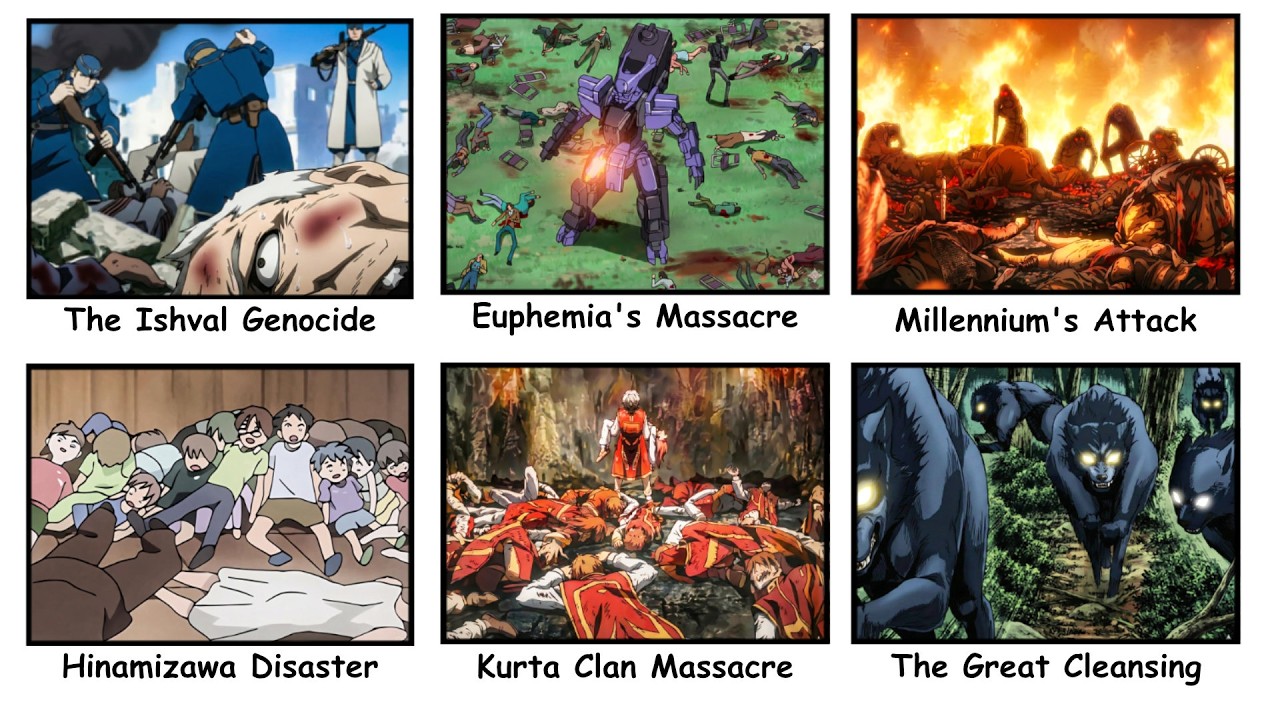 MOST Merciless Events in Anime
