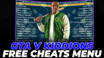 GTA 5 MOD MENU PC | Money Hack & Online Mods, Free Kiddions Cheat | Free Download