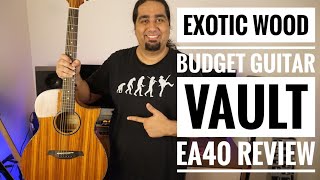Miniatura de "Best Budget Exotic Wood Acoustic Guitar in India | Vault E40 Review"