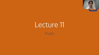 FA25 CS 128 Honors Lecture 11 -- Traits