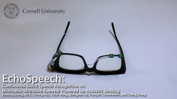 EchoSpeech: AI-equipped eyeglasses can read silent speech