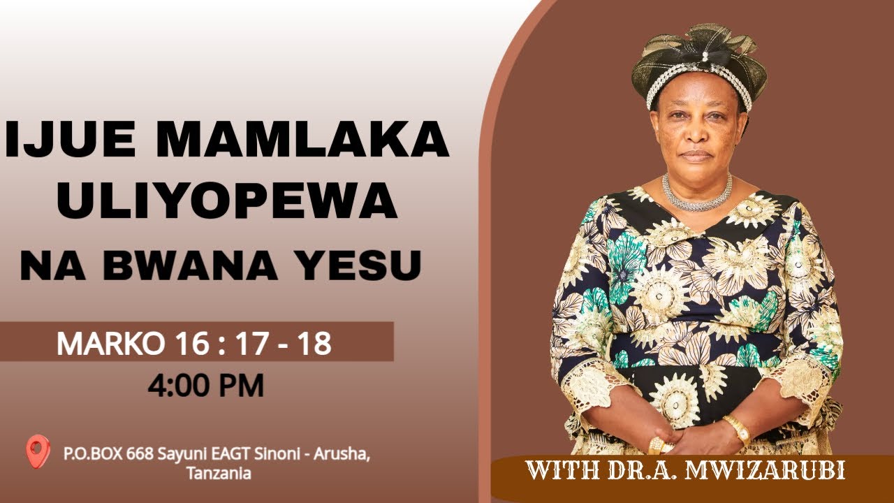 IJUE MAMLAKA ULIYOPEWA NA BWANA YESU