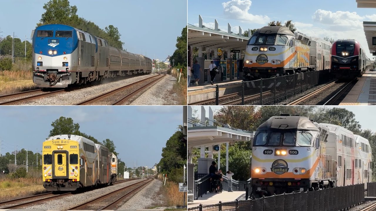 Trains in and around Meadow Woods on 12/23/25 plus Two Train Meets!