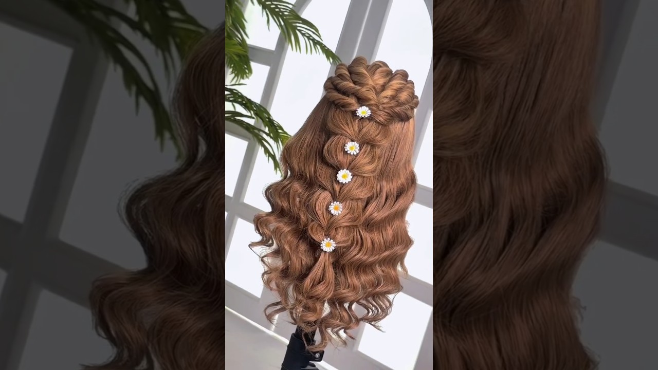 ✨ Easy Elegant Heart Braid Hairstyle Tutorial 💫| Perfect