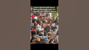 Metro Boomin and Quavo filming the music video for Take Me Thru Dere in Atlanta #shorts