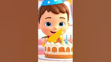 Toddler Birthday Celebration 🎂🎈 Cake, Candles & Gifts | Kids Party Fun #shorts