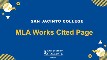 MLA Works Cited Page