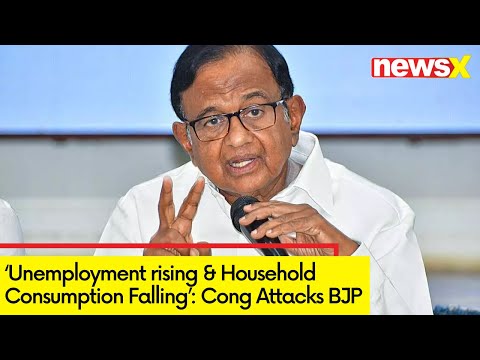 'Unemployment rising backslashu0026 Household Consumption Falling' | Cong Attacks on BJP - NEWSXLIVE