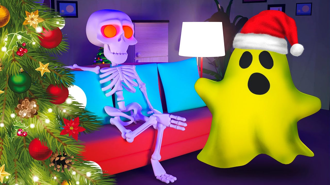 Ghost and Skeleton Watch TV | New Year's Episodes | 3D Cartoon for Kids | Dolly and Friends