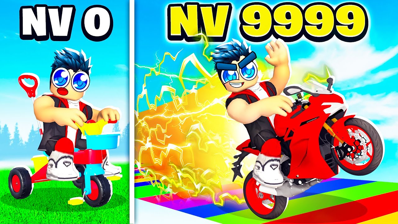 LA MEILLEURE ÉVOUTION DE VÉLO MOTO DANS BIKE RACE SIMULATOR ROBLOX