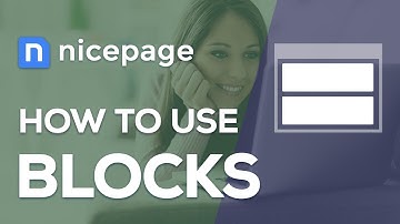 How to use Blocks while building web pages with Nicepage